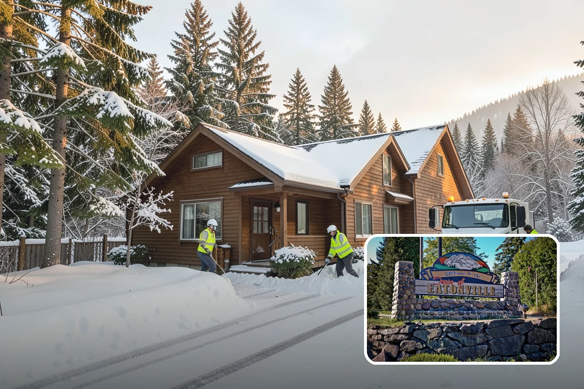 Weekend Snow Service in Eatonville, Pierce County, WA - Full clearing coverage across Saturday and Sunday