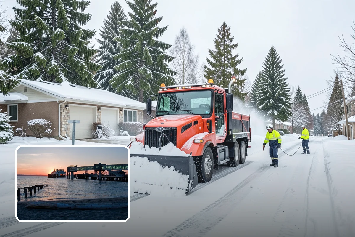 Weekend Snow Service in Edmonds, Snohomish County, WA - Full clearing coverage across Saturday and Sunday