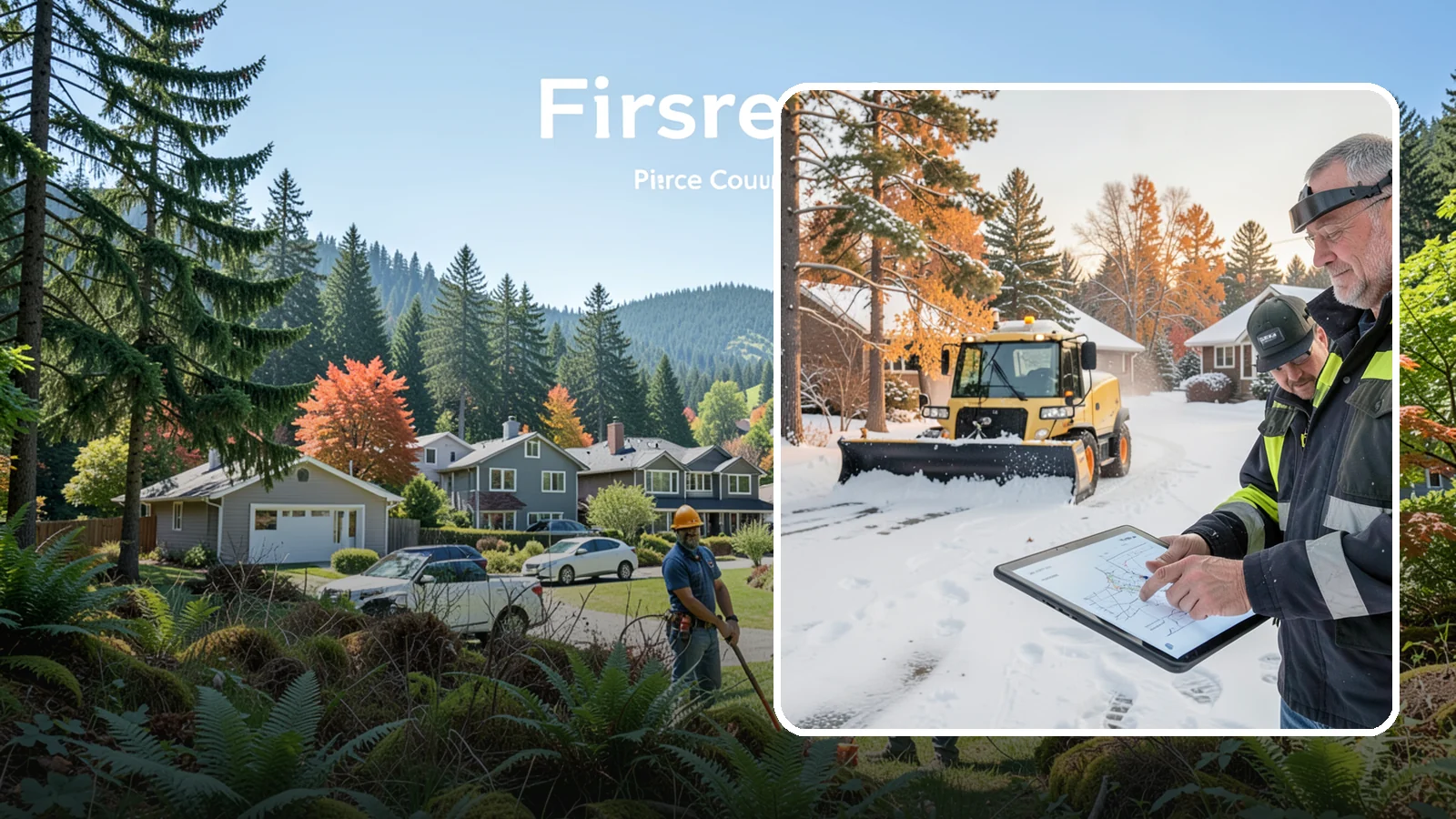 Weekend Snow Service in Fircrest, Pierce County, WA - Saturday and Sunday coverage that keeps your property clear when weekday crews would otherwise be off.