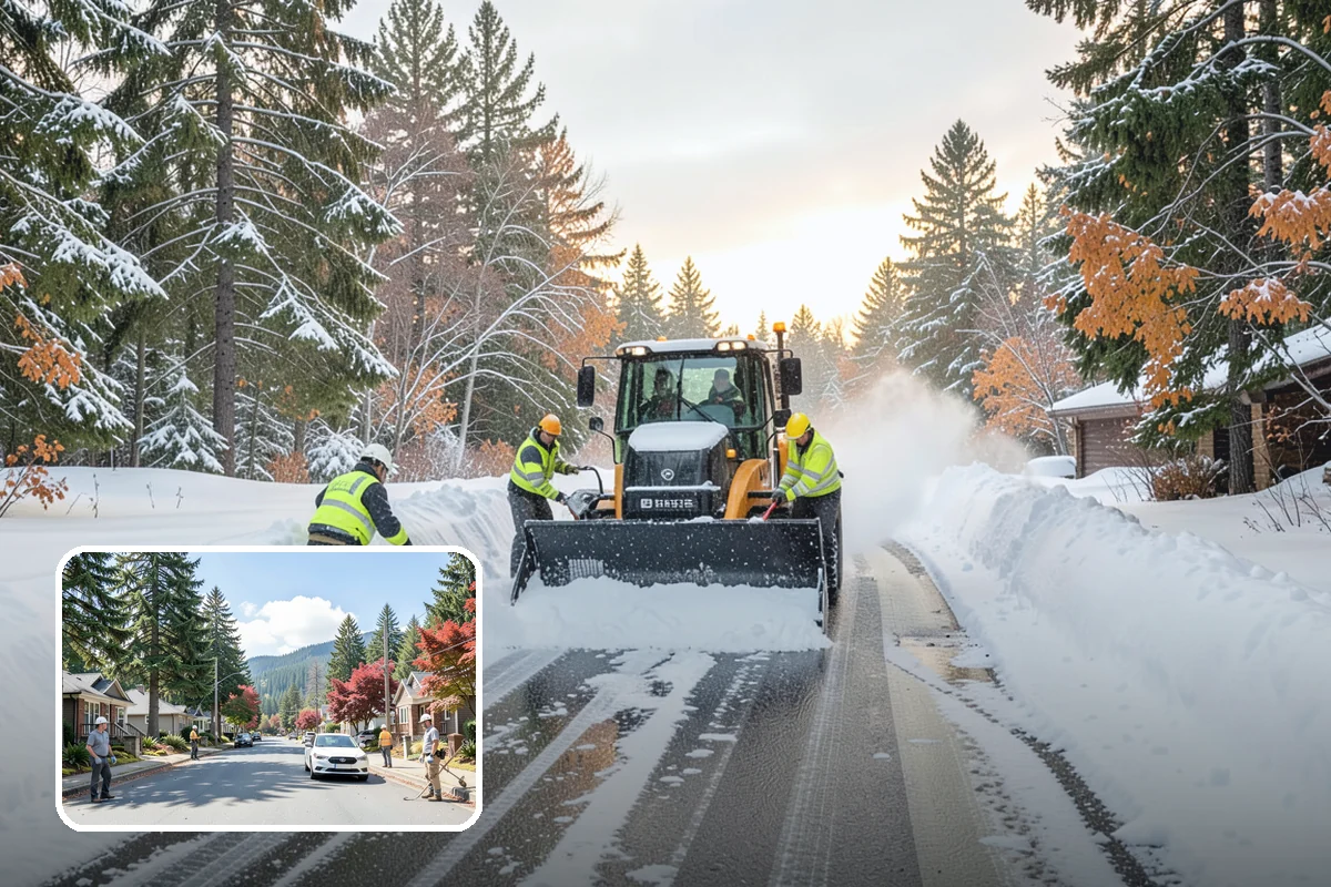Weekend Snow Service in Hunts Point, King County, WA - Full clearing coverage across Saturday and Sunday