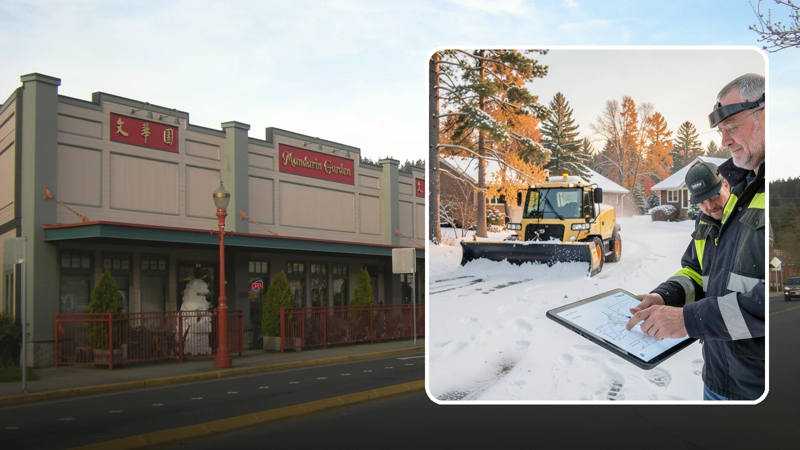 Weekend Snow Service in Issaquah, King County, WA - Saturday and Sunday coverage that keeps your property clear when weekday crews would otherwise be off.