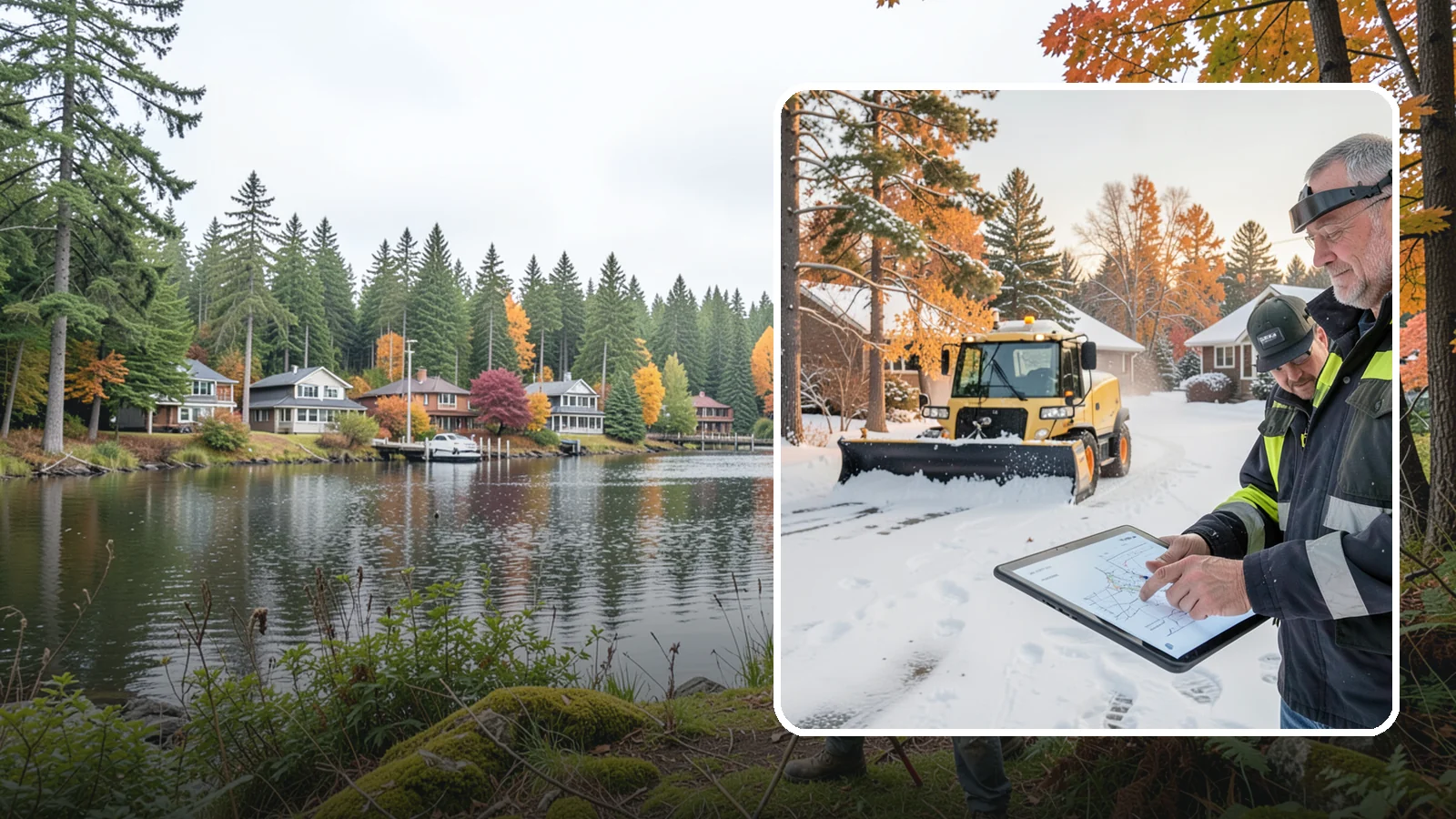 Weekend Snow Service in La Conner, Skagit County, WA - Saturday and Sunday coverage that keeps your property clear when weekday crews would otherwise be off.