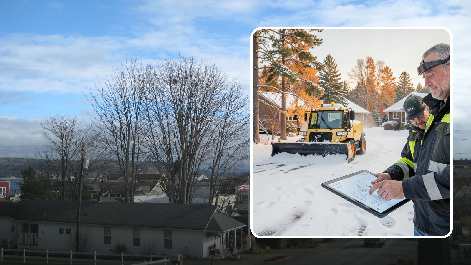 Weekend Snow Service in Langley, Island County, WA - Saturday and Sunday coverage that keeps your property clear when weekday crews would otherwise be off.
