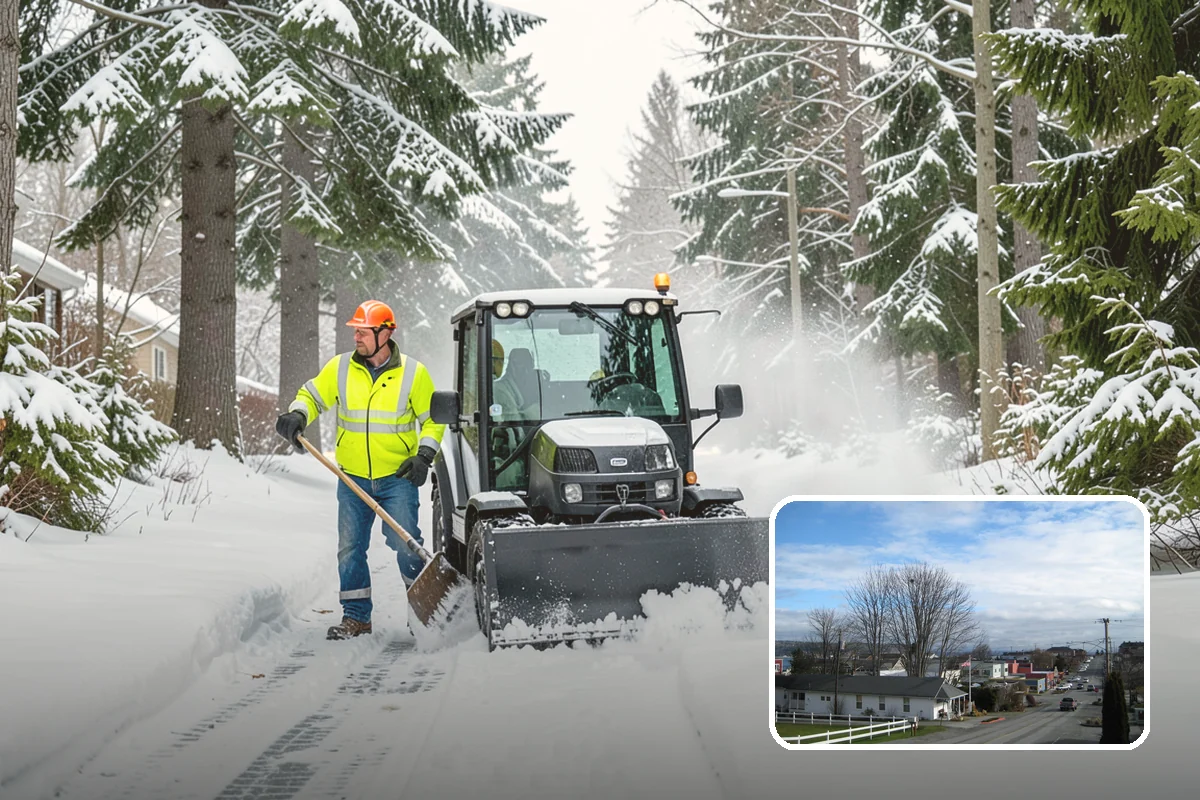 Weekend Snow Service in Langley, Island County, WA - Full clearing coverage across Saturday and Sunday