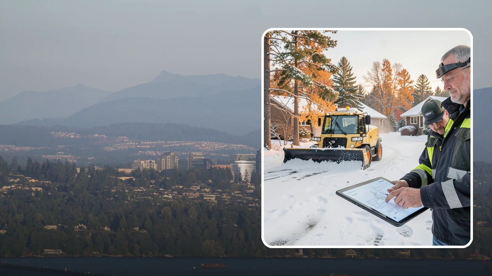 Weekend Snow Service in Medina, King County, WA - Saturday and Sunday coverage that keeps your property clear when weekday crews would otherwise be off.