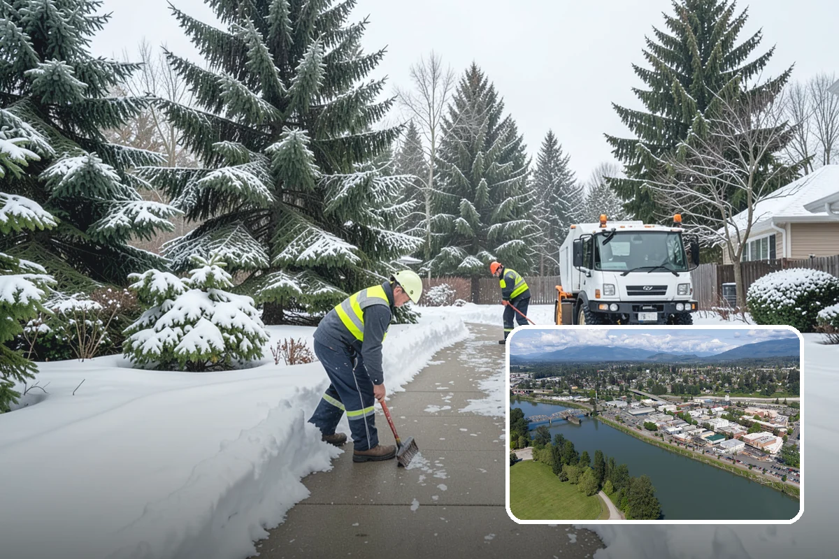 Weekend Snow Service in Mount Vernon, Skagit County, WA - Full clearing coverage across Saturday and Sunday