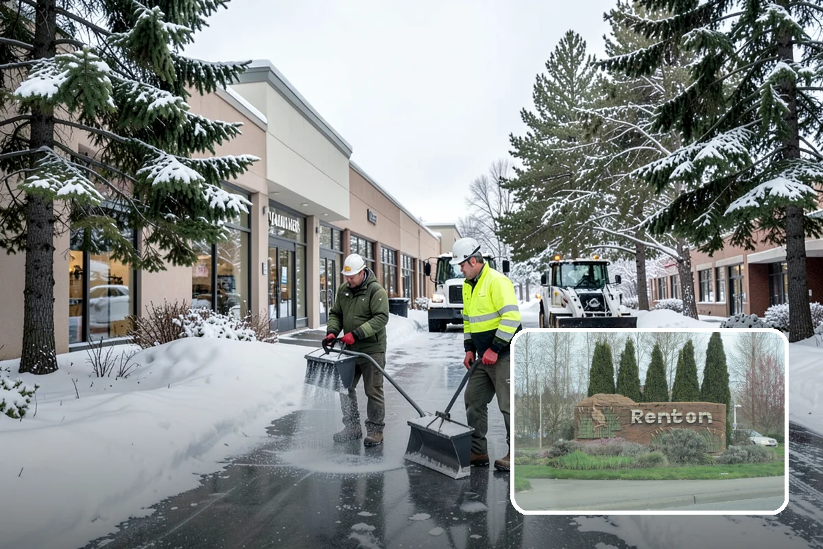 Weekend Snow Service in Renton, King County, WA - Full clearing coverage across Saturday and Sunday