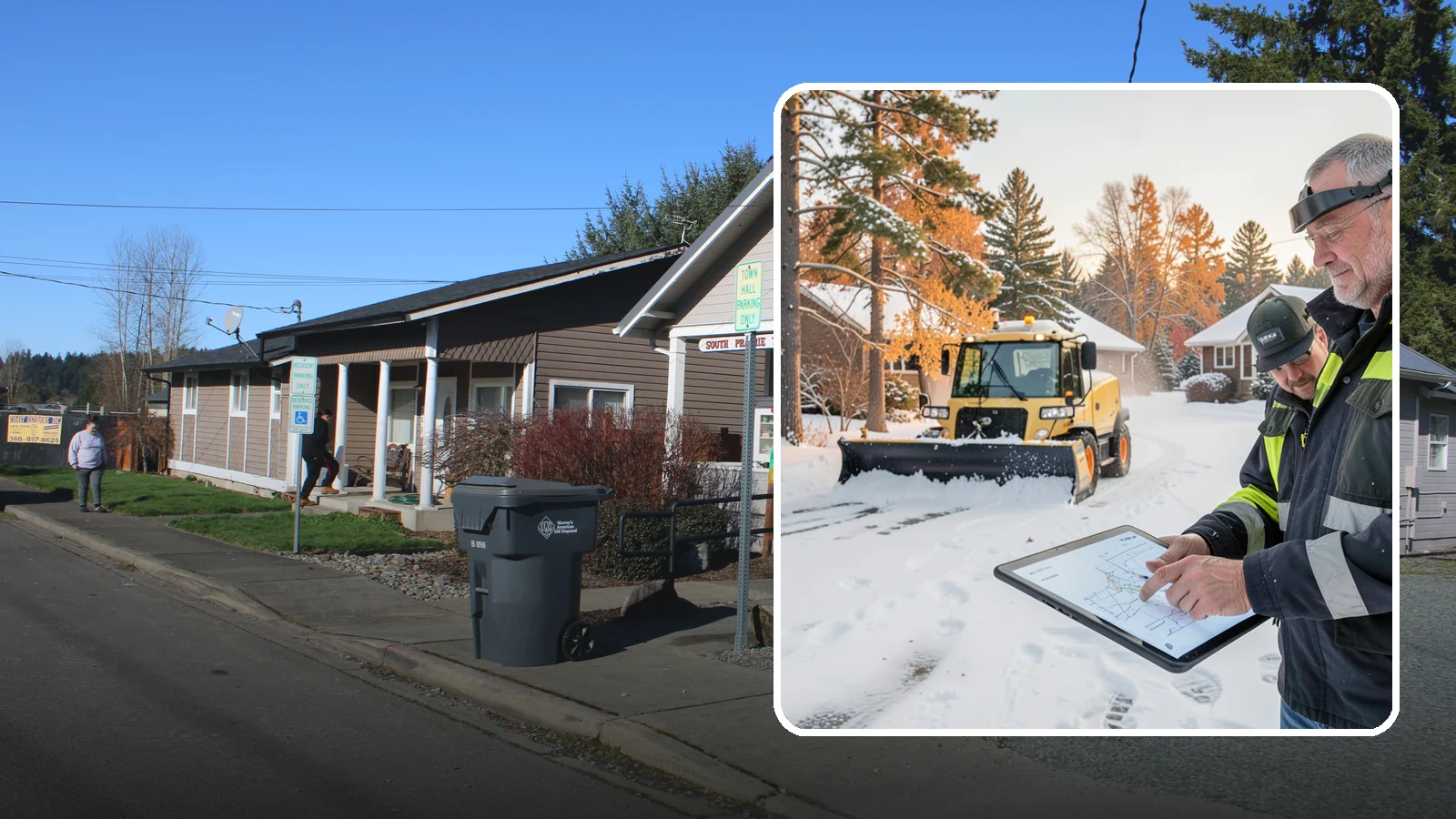 Weekend Snow Service in South Prairie, Pierce County, WA - Saturday and Sunday coverage that keeps your property clear when weekday crews would otherwise be off.