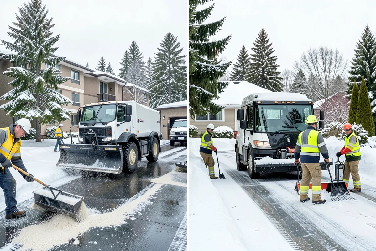 Wet Snow Removal in Arlington, Snohomish County, WA - Assess snow moisture content and depth on arrival