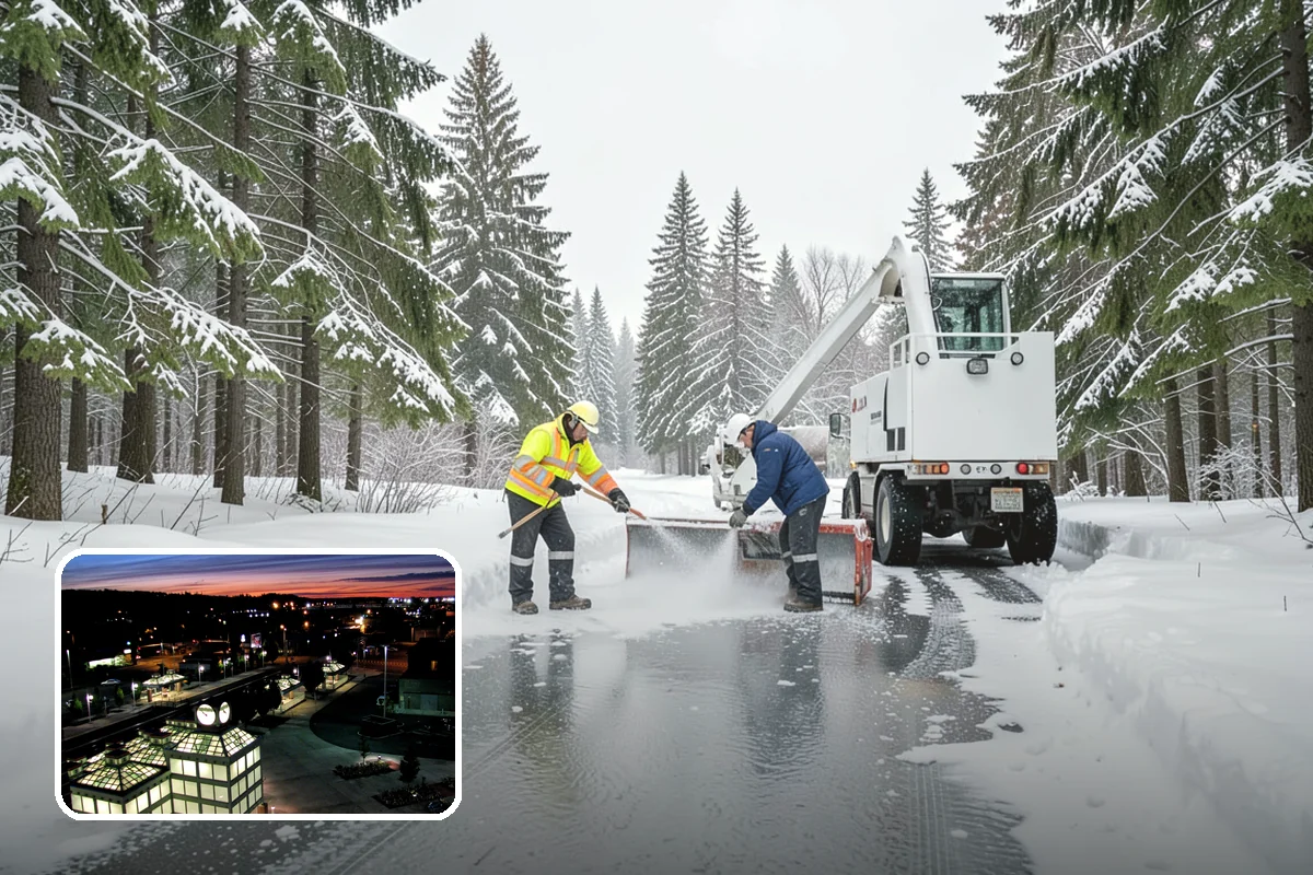 Wet Snow Removal in Auburn, King County, WA - Equipment tuned for the dense, water-heavy snow our region actually gets