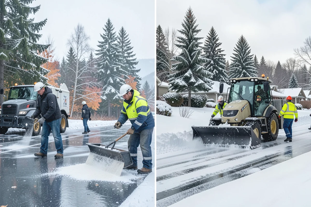 Wet Snow Removal in Auburn, King County, WA - Assess snow moisture content and depth on arrival