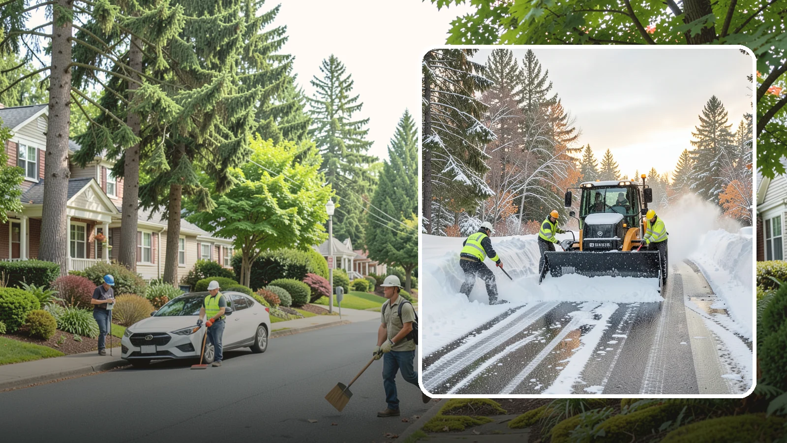 Wet Snow Removal in Beaux Arts Village, King County, WA - We clear the heavy, water-laden snow typical of Western Washington before it compacts into stubborn ice.