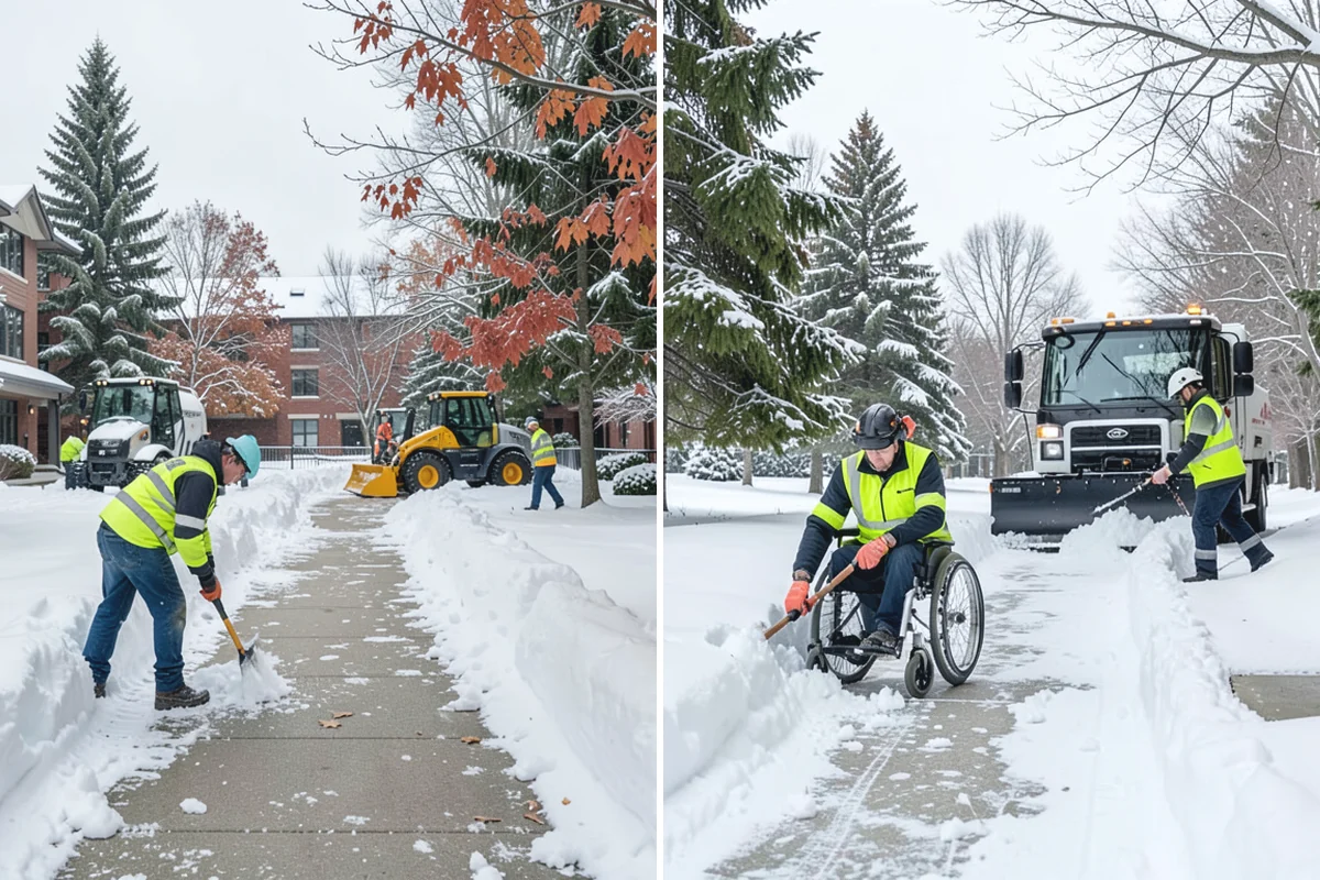 Wet Snow Removal in Beaux Arts Village, King County, WA - Assess snow moisture content and depth on arrival