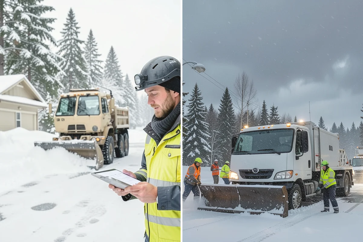 Wet Snow Removal in Black Diamond, King County, WA - Assess snow moisture content and depth on arrival
