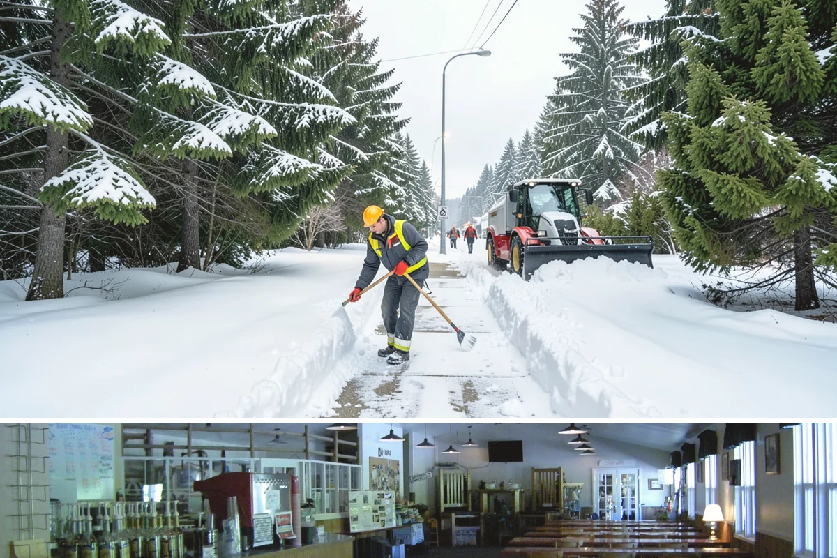 Wet Snow Removal in Black Diamond, King County, WA - Wet snow events are common from late November through February whenever lowland temperatures hover right around the freezing mark...