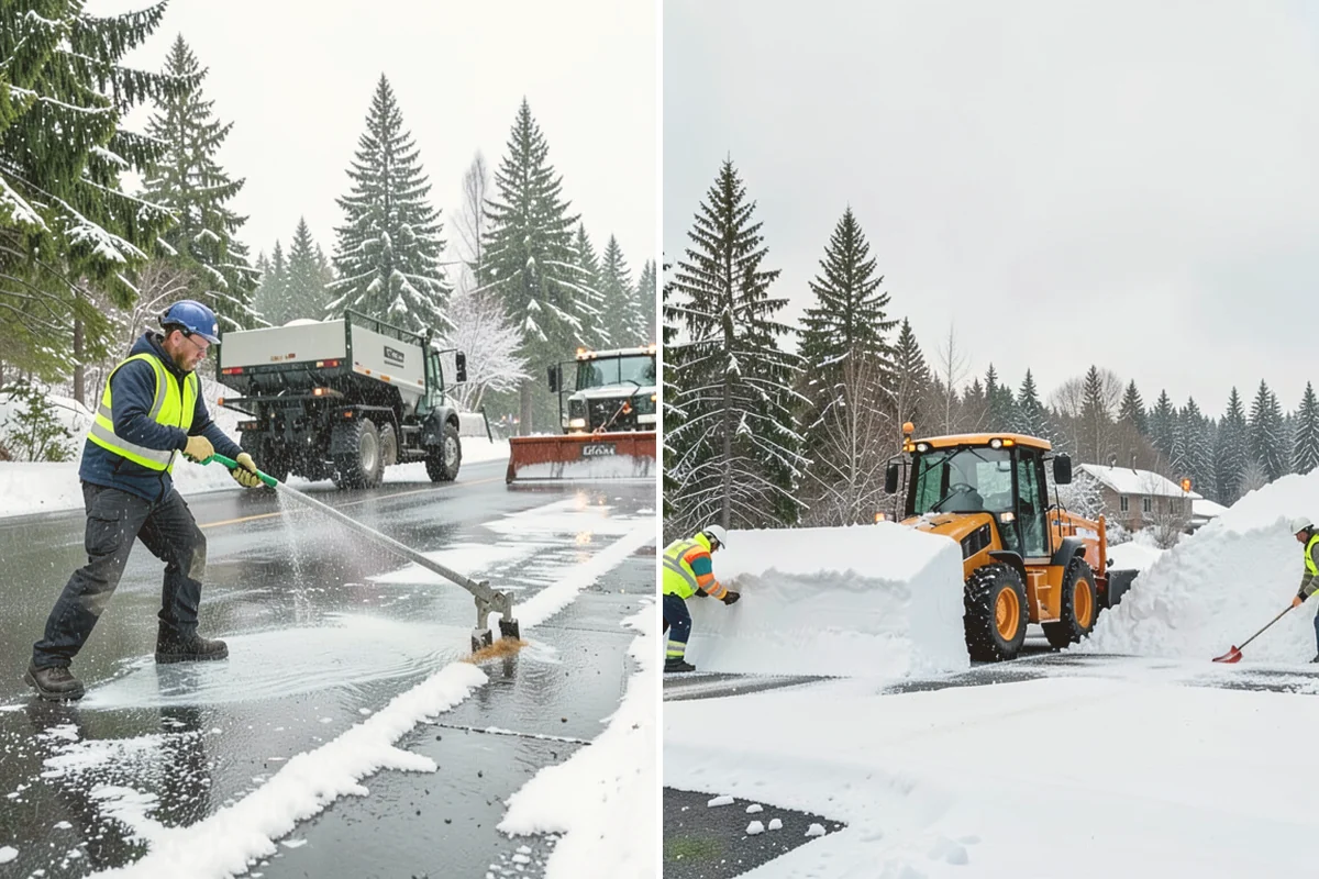 Wet Snow Removal in Bothell, King County, WA - Assess snow moisture content and depth on arrival