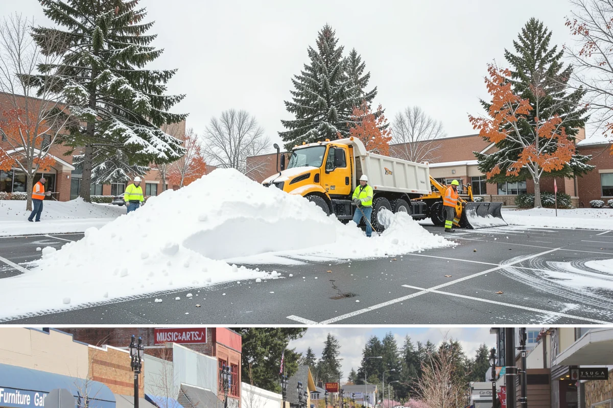 Wet Snow Removal in Bothell, King County, WA - Wet snow events are common from late November through February whenever lowland temperatures hover right around the freezing mark...