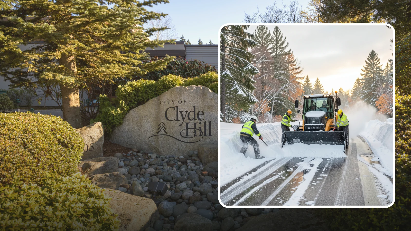 Wet Snow Removal in Clyde Hill, King County, WA - We clear the heavy, water-laden snow typical of Western Washington before it compacts into stubborn ice.