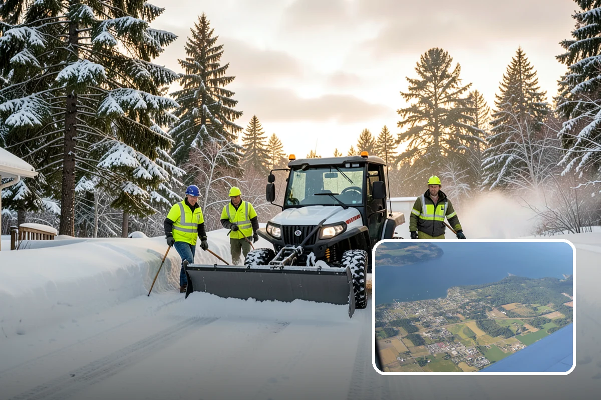 Wet Snow Removal in Coupeville, Island County, WA - Equipment tuned for the dense, water-heavy snow our region actually gets