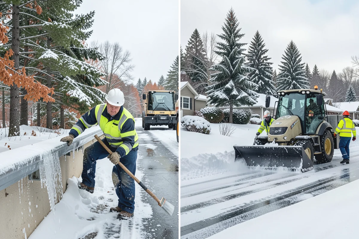Wet Snow Removal in Coupeville, Island County, WA - Assess snow moisture content and depth on arrival
