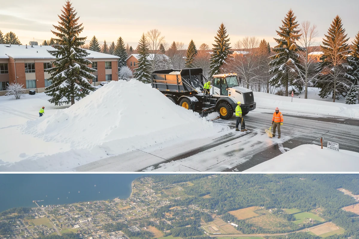 Wet Snow Removal in Coupeville, Island County, WA - Wet snow events are common from late November through February whenever lowland temperatures hover right around the freezing mark...