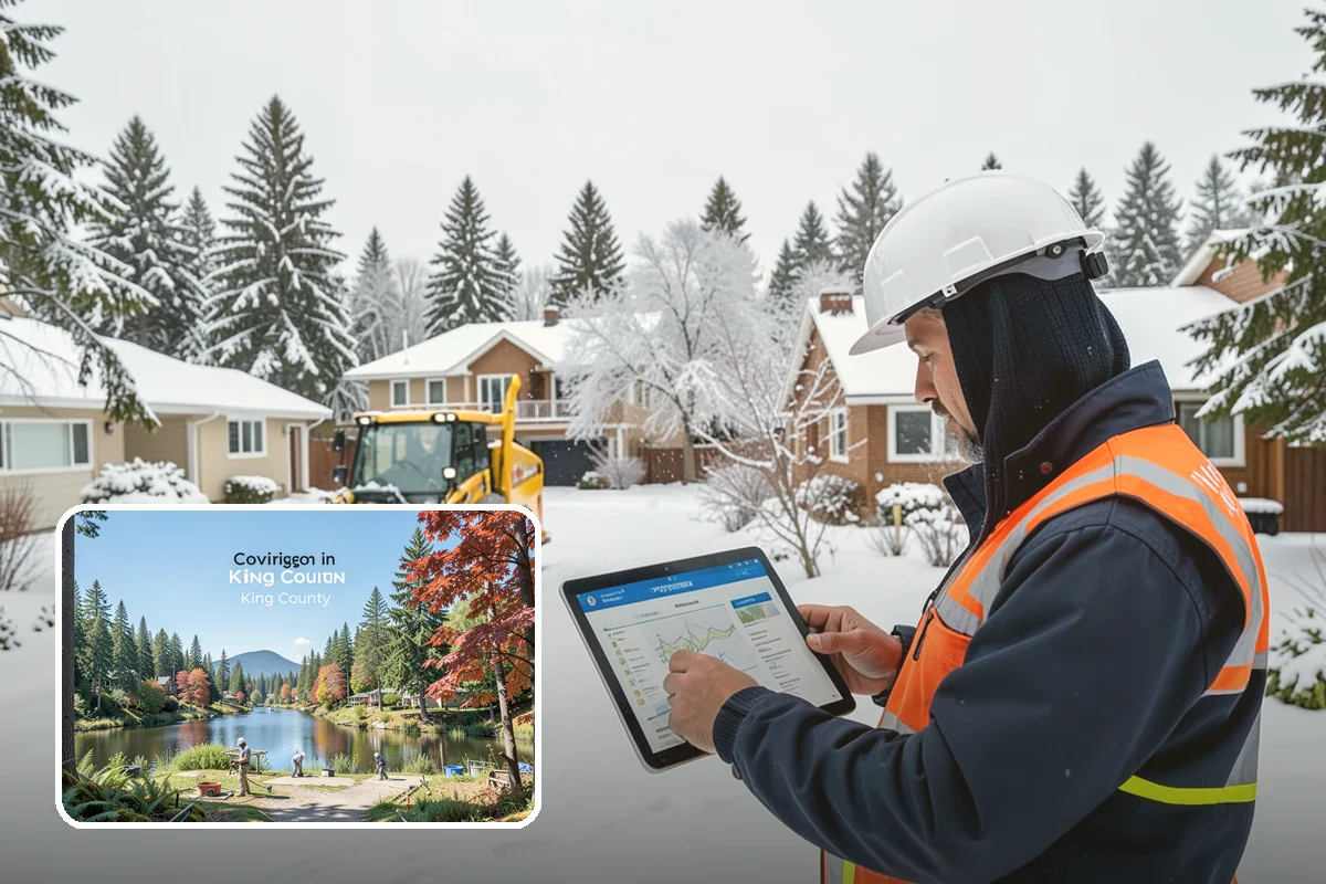 Wet Snow Removal in Covington, King County, WA - Equipment tuned for the dense, water-heavy snow our region actually gets