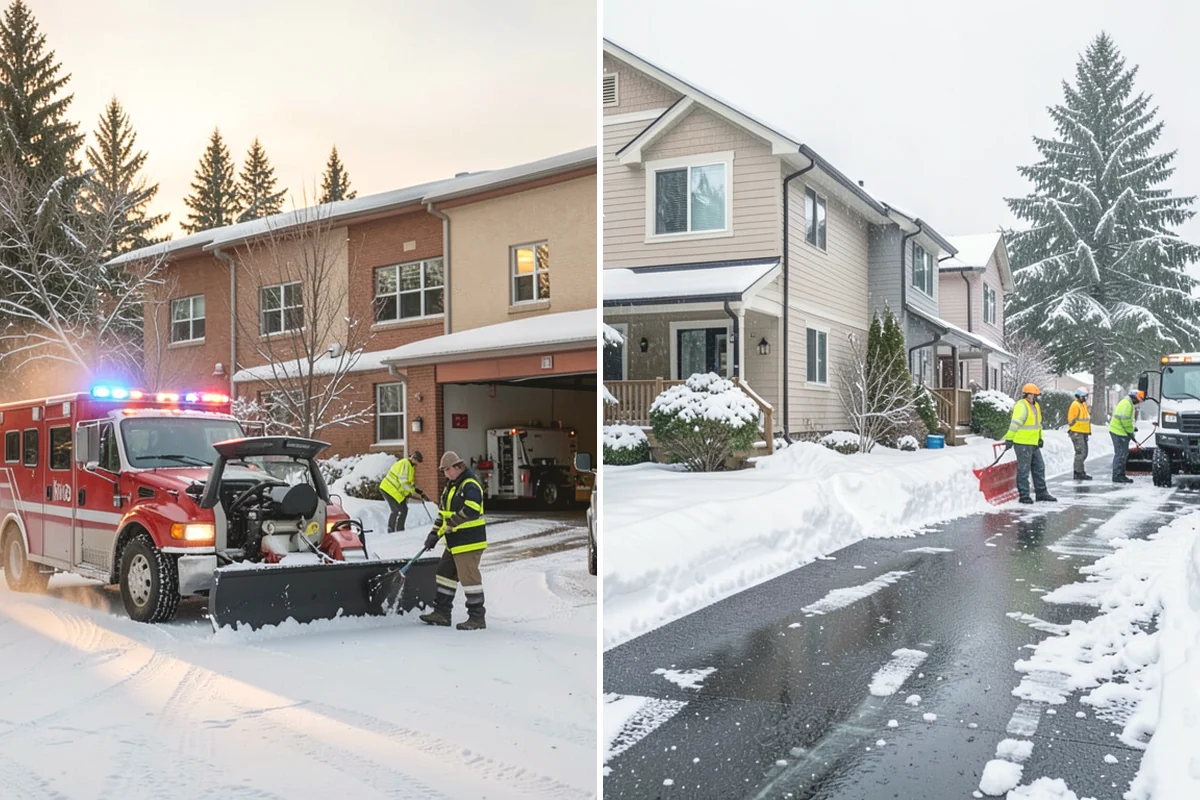 Wet Snow Removal in Covington, King County, WA - Assess snow moisture content and depth on arrival