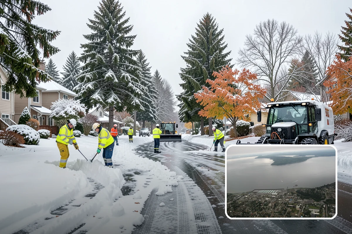 Wet Snow Removal in Des Moines, King County, WA - Equipment tuned for the dense, water-heavy snow our region actually gets