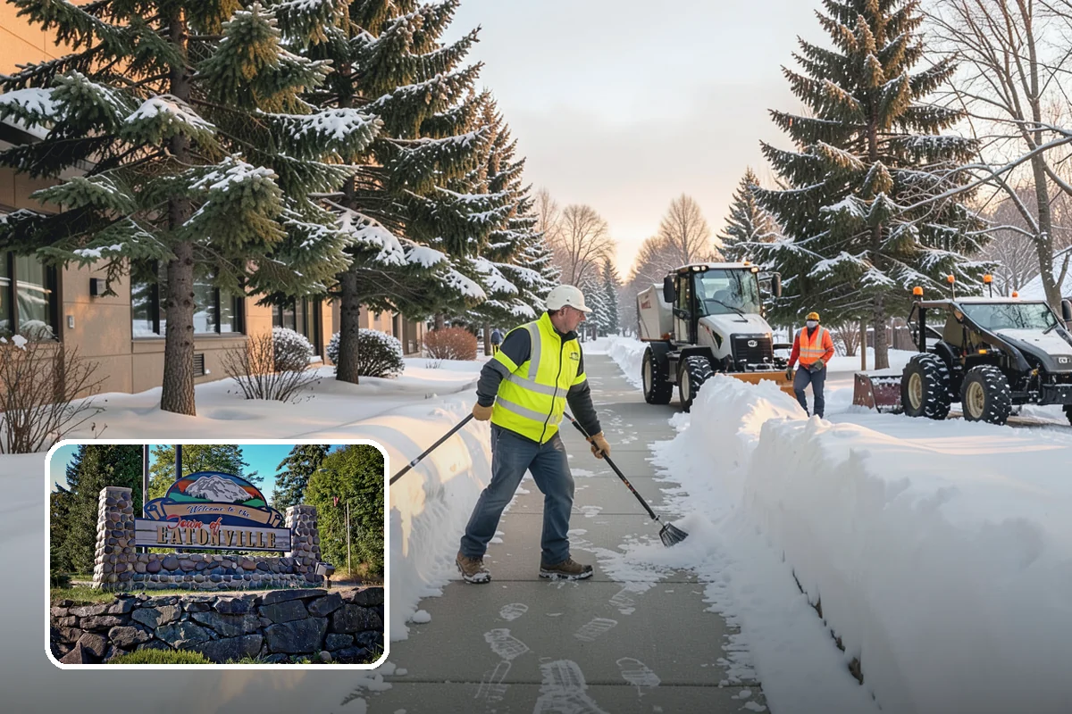 Wet Snow Removal in Eatonville, Pierce County, WA - Equipment tuned for the dense, water-heavy snow our region actually gets