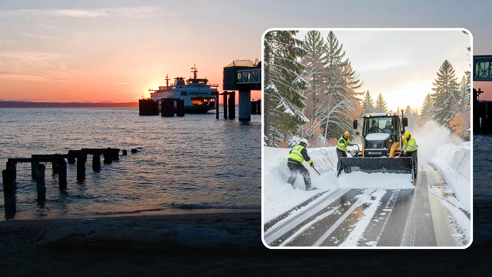 Wet Snow Removal in Edmonds, Snohomish County, WA - We clear the heavy, water-laden snow typical of Western Washington before it compacts into stubborn ice.
