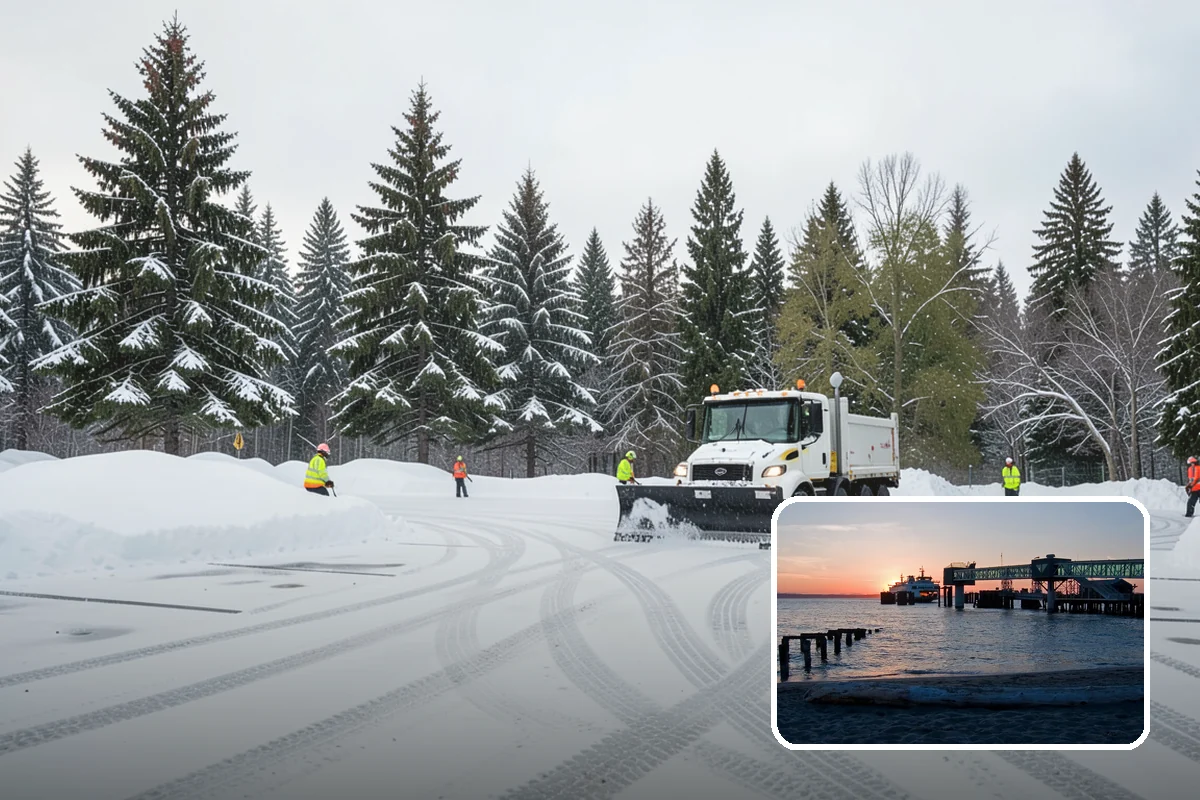 Wet Snow Removal in Edmonds, Snohomish County, WA - Equipment tuned for the dense, water-heavy snow our region actually gets