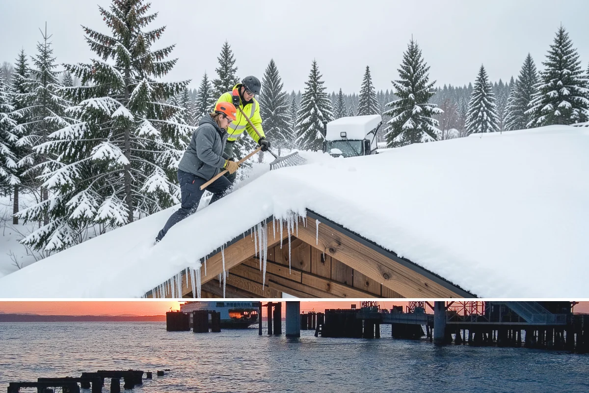 Wet Snow Removal in Edmonds, Snohomish County, WA - Wet snow events are common from late November through February whenever lowland temperatures hover right around the freezing mark...