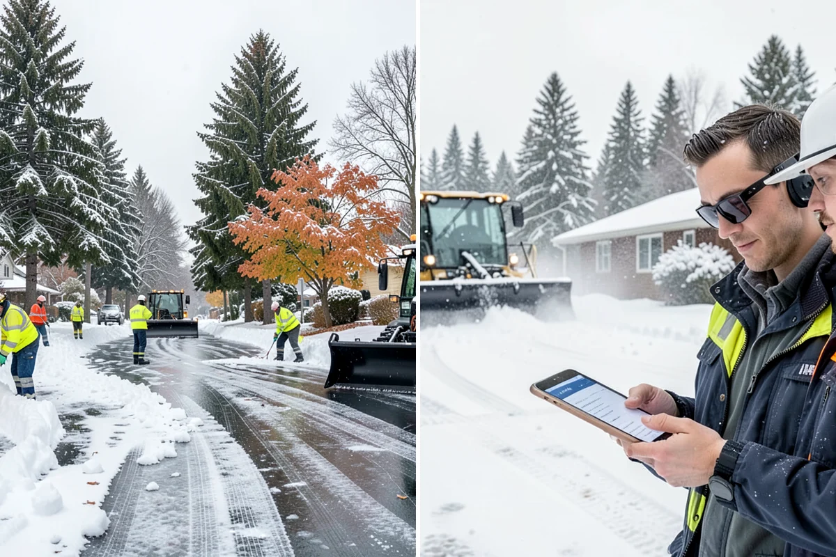 Wet Snow Removal in Enumclaw, King County, WA - Assess snow moisture content and depth on arrival