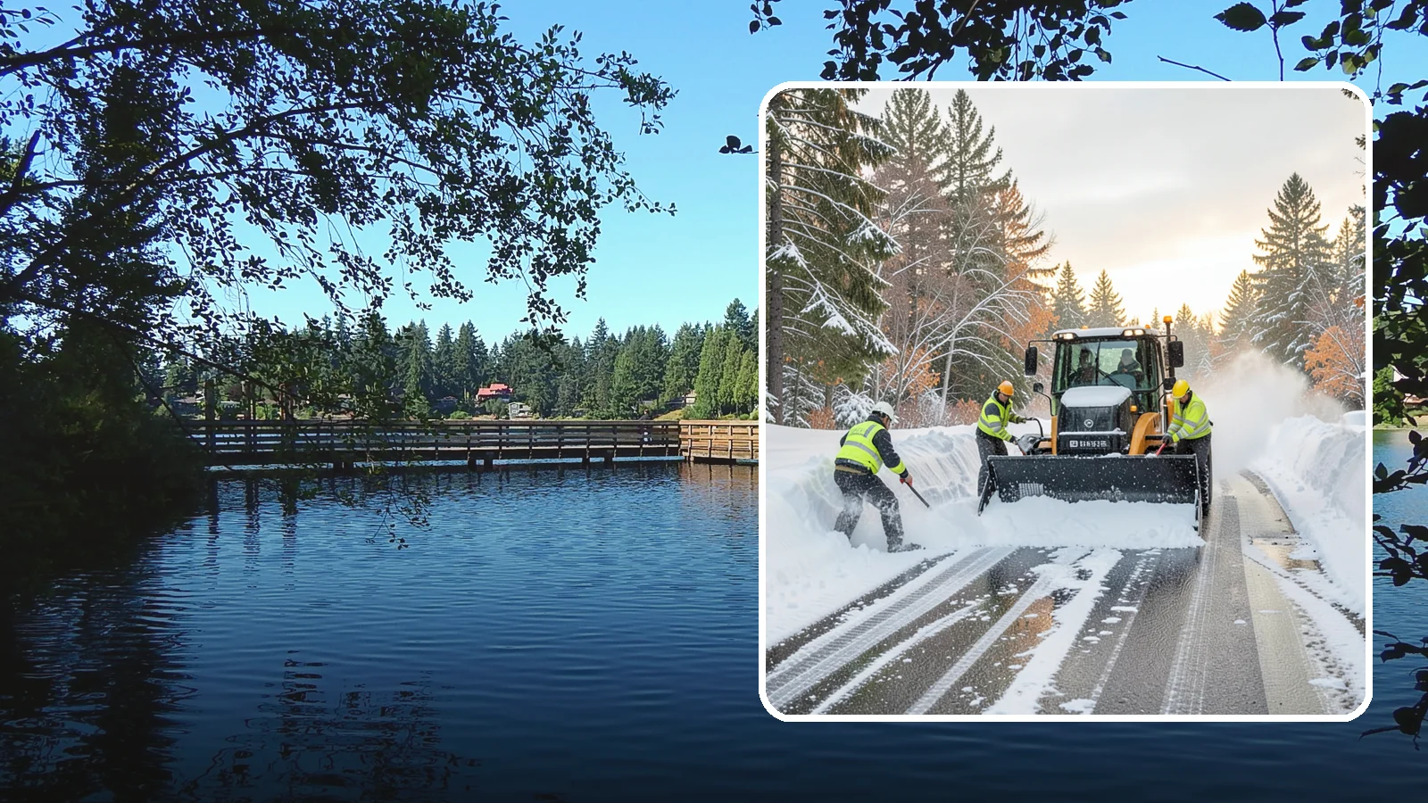 Wet Snow Removal in Federal Way, King County, WA - We clear the heavy, water-laden snow typical of Western Washington before it compacts into stubborn ice.