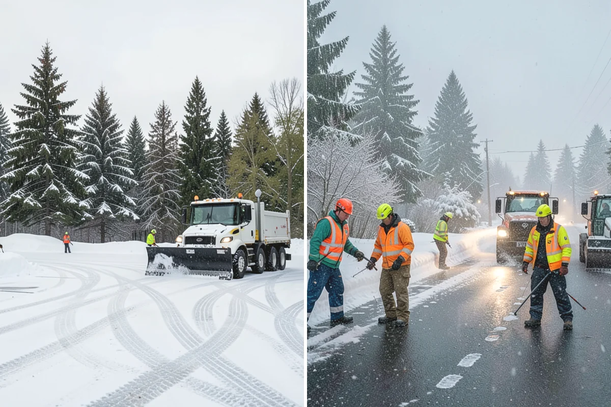 Wet Snow Removal in Issaquah, King County, WA - Assess snow moisture content and depth on arrival