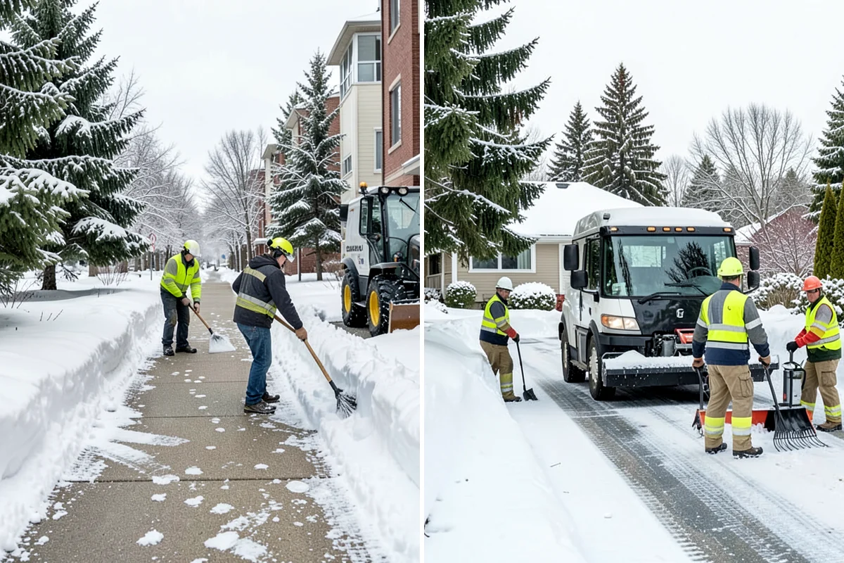 Wet Snow Removal in Kenmore, King County, WA - Assess snow moisture content and depth on arrival