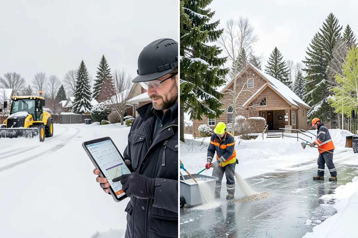 Wet Snow Removal in Lake Forest Park, King County, WA - Assess snow moisture content and depth on arrival