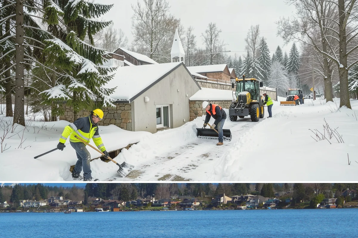Wet Snow Removal in Lake Stevens, Snohomish County, WA - Wet snow events are common from late November through February whenever lowland temperatures hover right around the freezing mark...