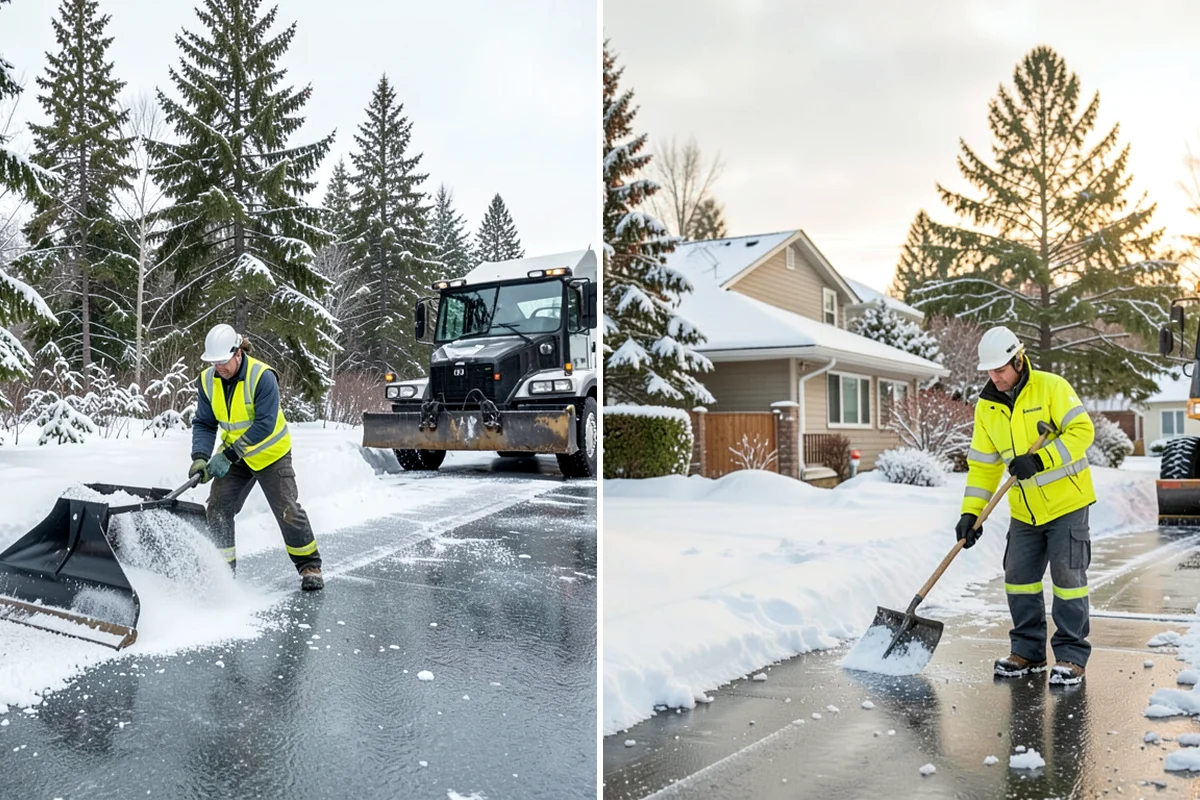Wet Snow Removal in Lakewood, Pierce County, WA - Assess snow moisture content and depth on arrival