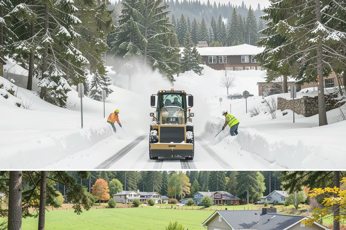 Wet Snow Removal in Lyman, Skagit County, WA - Wet snow events are common from late November through February whenever lowland temperatures hover right around the freezing mark...