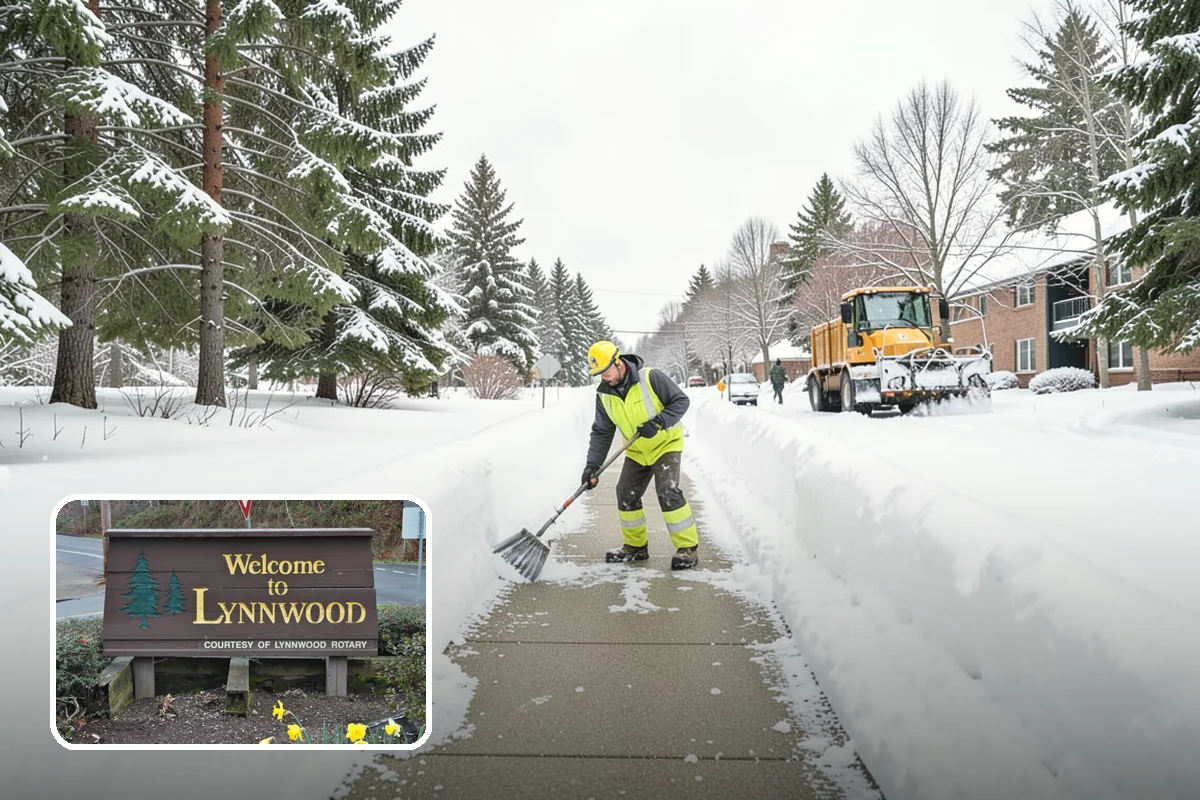 Wet Snow Removal in Lynnwood, Snohomish County, WA - Equipment tuned for the dense, water-heavy snow our region actually gets