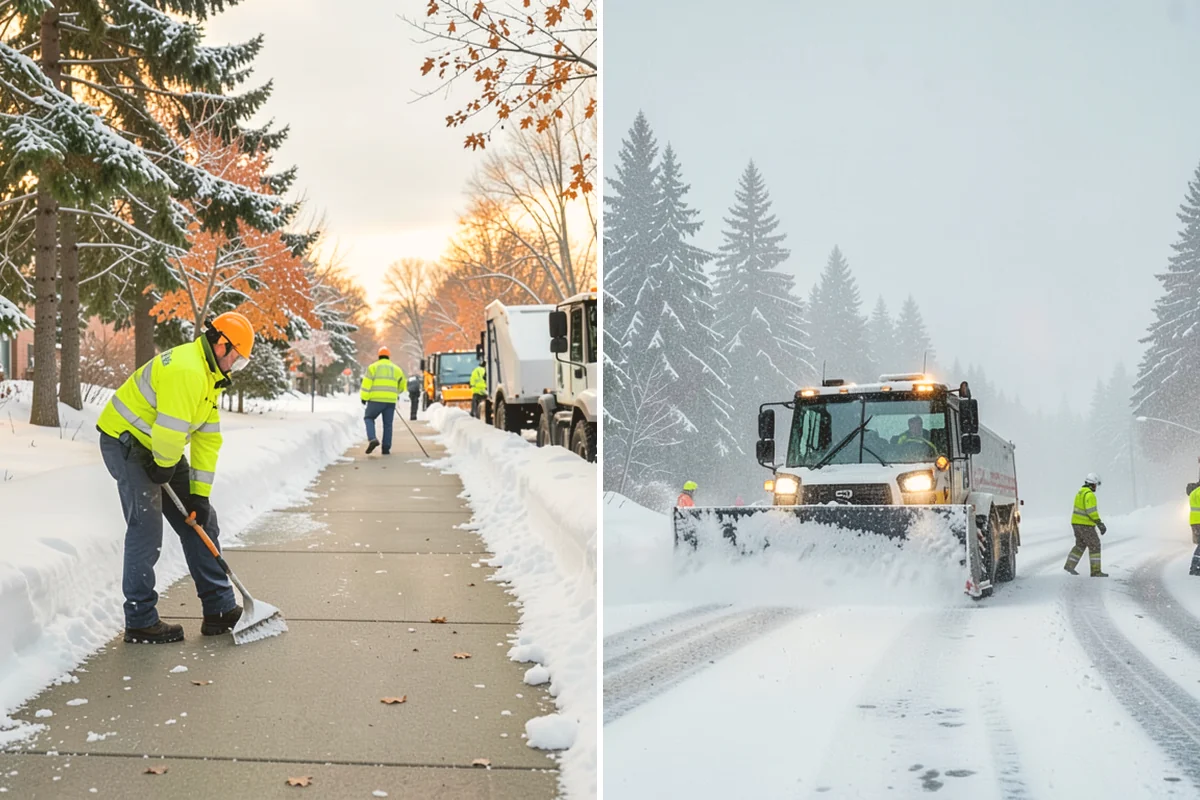 Wet Snow Removal in Lynnwood, Snohomish County, WA - Assess snow moisture content and depth on arrival