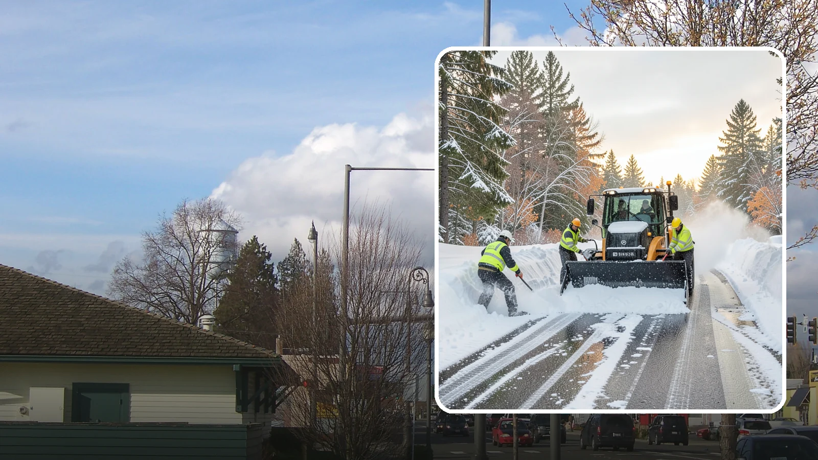 Wet Snow Removal in Marysville, Snohomish County, WA - We clear the heavy, water-laden snow typical of Western Washington before it compacts into stubborn ice.