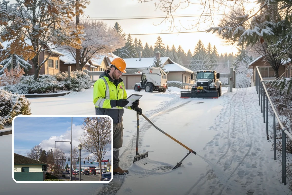 Wet Snow Removal in Marysville, Snohomish County, WA - Equipment tuned for the dense, water-heavy snow our region actually gets