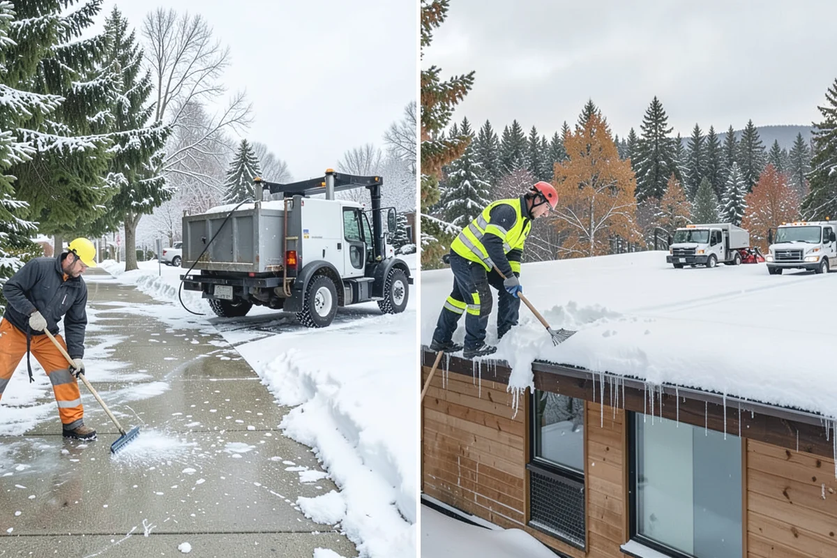 Wet Snow Removal in Marysville, Snohomish County, WA - Assess snow moisture content and depth on arrival