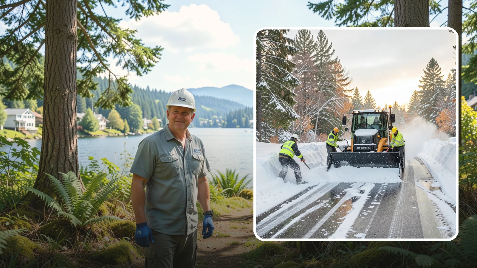 Wet Snow Removal in Milton, King County, WA - We clear the heavy, water-laden snow typical of Western Washington before it compacts into stubborn ice.