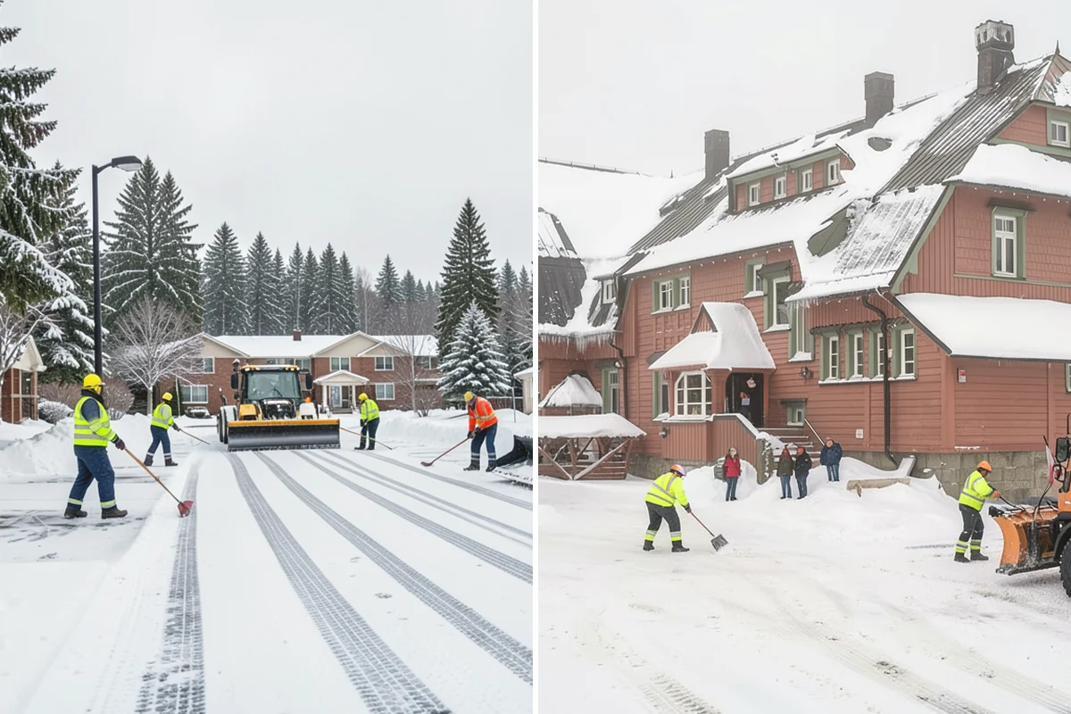 Wet Snow Removal in Monroe, Snohomish County, WA - Assess snow moisture content and depth on arrival