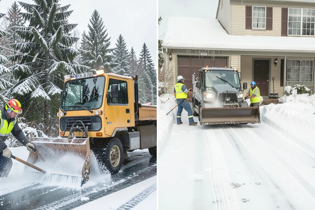Wet Snow Removal in Mountlake Terrace, Snohomish County, WA - Assess snow moisture content and depth on arrival