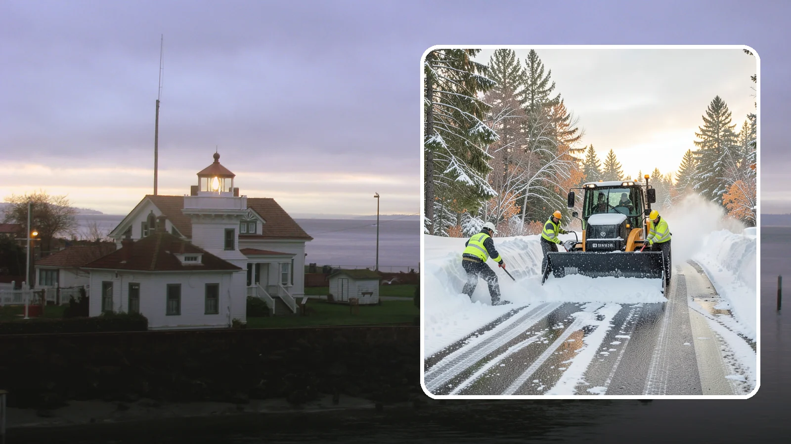 Wet Snow Removal in Mukilteo, Snohomish County, WA - We clear the heavy, water-laden snow typical of Western Washington before it compacts into stubborn ice.