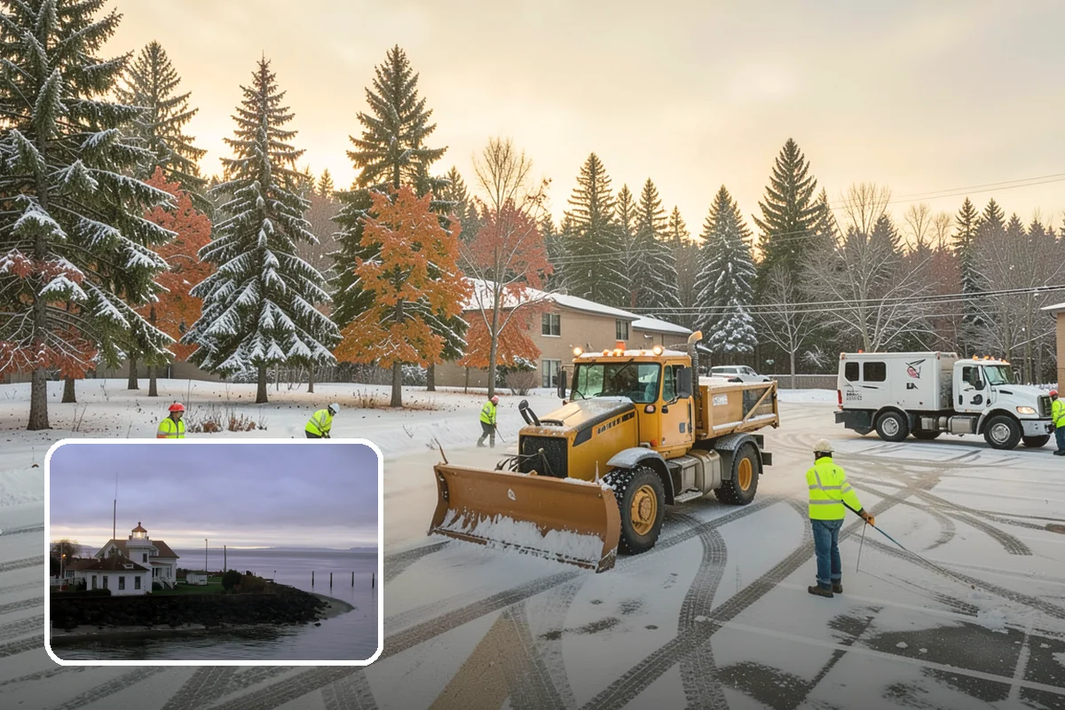 Wet Snow Removal in Mukilteo, Snohomish County, WA - Equipment tuned for the dense, water-heavy snow our region actually gets